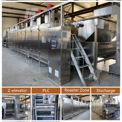 Bisnis Hazelnut Continuous Roaster Mesin Pemanggang Kacang Mete Biji Labu