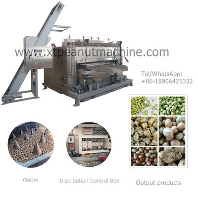 Harga yang bagus 304 Stainless Steel Nuts Roaster Machine with 50kg/h Capacity and 220V/380V Voltage for Even Heating on line