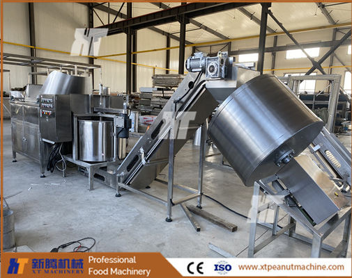 Harga yang bagus Mesin Penggoreng Otomatis Industri ISO Hazelnut De Oiling Machine Mesin Bumbu on line