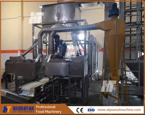 Harga yang bagus SUS304 Lini Produksi Mesin Blansing Kacang Mesin Pengupas Kacang Tanah on line
