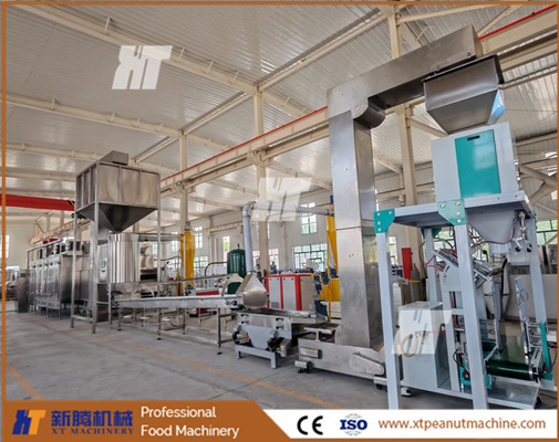 Harga yang bagus Otomatis Kacang Panggang dan Blanching Produksi Line on line
