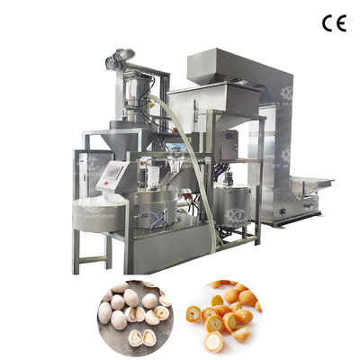 Harga yang bagus SUS304 Auto Coating Machine 220/380V Industrial Food Coating Machine with 200-400kg/h Capacity on line