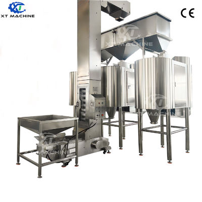Harga yang bagus Full Auto PLC Peanut Blanching Machine with 98% Efficiency and 1000kg/h Capacity for Industrial Peanut Processing on line