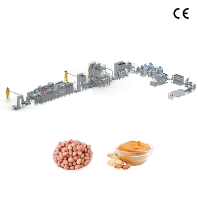 Harga yang bagus Full Automatic Peanut Butter Production Line with Dual-Stage Grinding and PLC Control for Efficient Processing on line