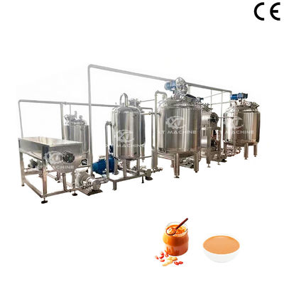 Harga yang bagus 2000kg/jam Efisiensi Tinggi Lini Produksi Mentega Kacang Panas Otomatis Dipakai Kontrol Program PLC Dan Mudah Dioperasikan on line