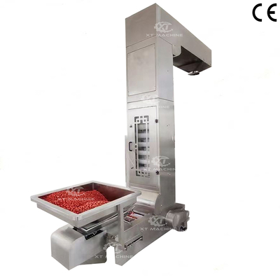 Harga yang bagus Konveyor Elevator Tipe Z Baja Tahan Karat Food Grade 304 1000kg/jam untuk Lini Pengemasan Transfer Vertikal untuk Buah/Sayuran/Biji-bijian/Kacang-kacangan on line