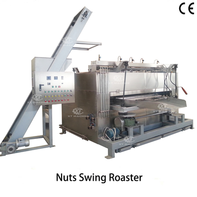 Harga yang bagus 50kg/jam Stainless Steel Coated Nuts Swing Roaster 220V/380V on line