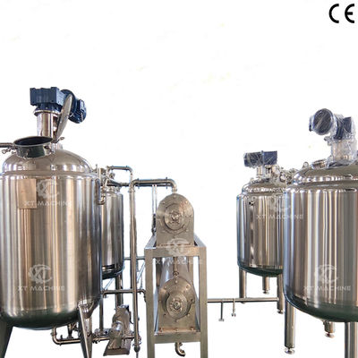 Harga yang bagus Industrial Emulsifying Mixing tank Peanut Butter Blending/De-gassing Tank on line