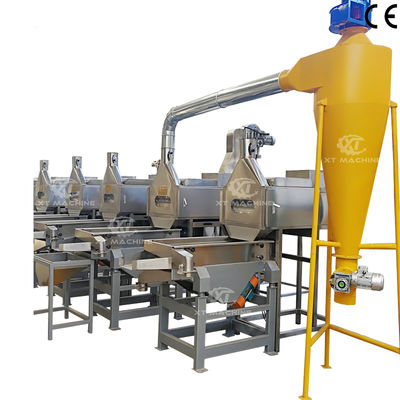 Harga yang bagus 500-1000kg/h Peanut Cutting and Blanching Machine Split Nut Blanching Machine With CE Certification on line
