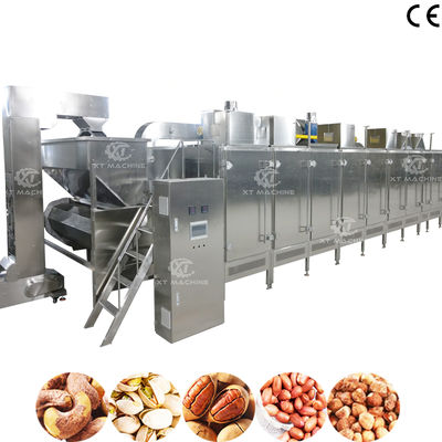 Harga yang bagus Continuous Nuts Roasting Machine With Adjustable Temperature Peanut Baking Machine on line