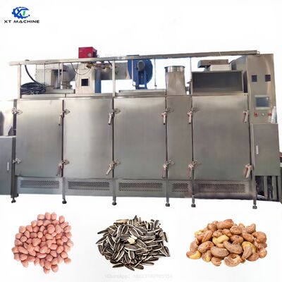 Harga yang bagus Mesin Panggang Berkelanjutan Profesional Kacang / Kacang / Biji / Kacang / Almond dengan 304 stainless steel untuk 3000kg / h on line