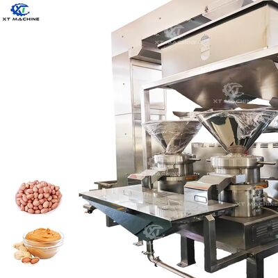 Harga yang bagus Mesin Penggiling Selai Kacang Kecepatan Tinggi Output Tinggi dengan Kapasitas 130-500kg/jam Penggiling Pasta Kacang on line