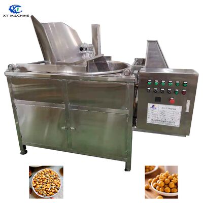 Harga yang bagus Penggorengan Batch Gas Stainless Steel 304 Kapasitas 300kg/jam dengan Kontrol Suhu Cerdas untuk Kacang-kacangan dan Biji-bijian on line