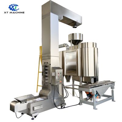 Harga yang bagus 304SUS Z-Type Bucket Elevator dengan Feeder Elektromagnetik dan Daya 0,75kw untuk Penanganan Kacang on line