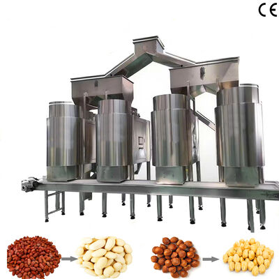Harga yang bagus Mesin Blanching Pistachio Kapasitas Besar Komersial Mesin Pengupas Kacang Tanah Udara untuk Pengolahan Makanan on line