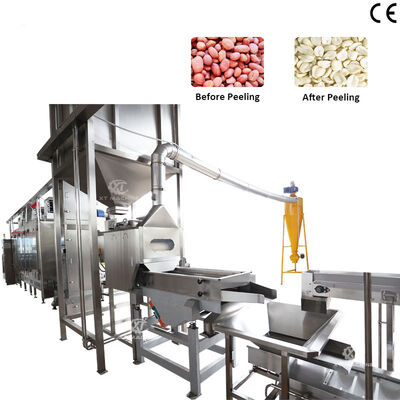Harga yang bagus Mesin Pemutih Kernel Kacang Tanah Terpisah Akurasi Tinggi Lini Produksi Pemanggangan dan Pemutihan Kacang Tanah on line