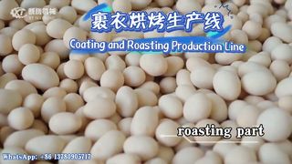 mesin/lini produksi burger kacang berlapis#kacang#lini produksi#mesin#pelapis#pemanggang