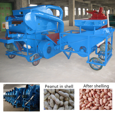 Harga yang bagus 5000kg / H Mesin Pemecah Kacang Kacang Tanah Baja Karbon Kecil on line