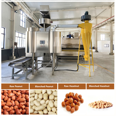 Harga yang bagus Inovatif Industri Pendingin Kacang Blanching Mesin Dengan 85% Seluruh Rate Kernel on line