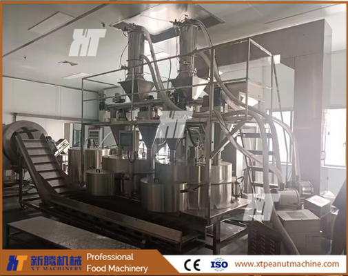 PLC Controller Otomatis Mesin Peanut Coating Peanut Coater Peanut Burger Machine