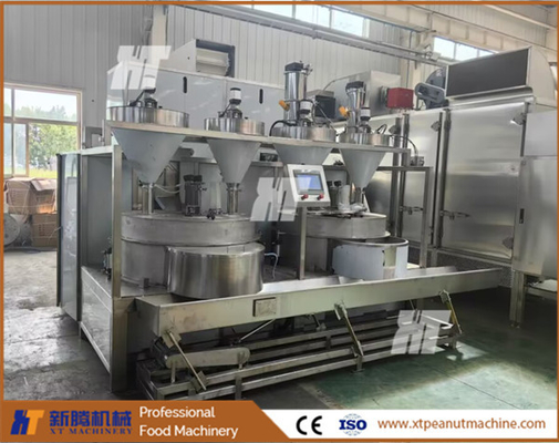 Precision Automatic Peanut Coating Machine Kontrol suhu Mesin Peanut Burger