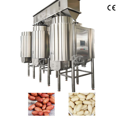500-1200kg/jam Kapasitas 304 stainless steel Mesin pemutih kacang dengan tingkat pemutih 98%