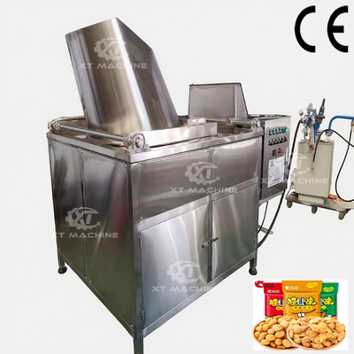 Harga yang bagus Mesin Penggorengan Kacang Tanah Biji Bunga Matahari Kacang Mete Hazelnut Otomatis Kelas Makanan S304 on line