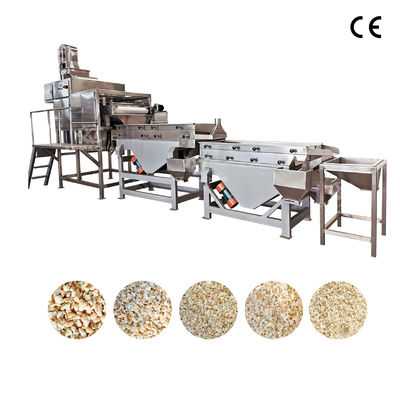 Harga yang bagus 500kg/jam 7.5kw 3-tahap Kacang/Cashew/Almond Pemotong Mesin untuk pengolahan kacang on line