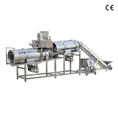 Harga yang bagus SUS304 Stainless Steel Double Roller Flavoring Machine dengan Sistem Pengisian Otomatis dan Daya 27kW untuk Bumbu Makanan Sarapan on line