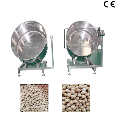 Mesin Pelapis Monomer Permen Kacang Otomatis 100kg/jam, Peralatan Pelapis Putar