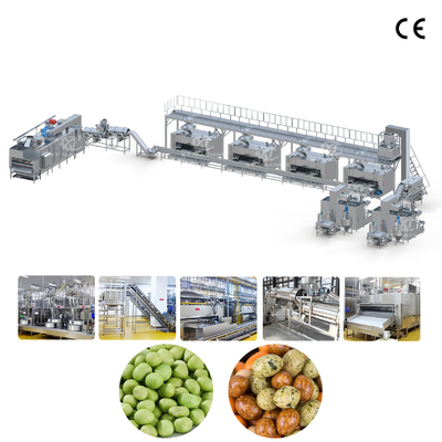 Harga yang bagus Garis Produksi Pelapisan dan Pemanggangan Kacang Tanah Wijen 1000kg/jam Untuk Kacang Tanah Panggang Lapis dalam Baja Tahan Karat Food Grade 304 on line