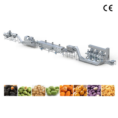 Harga yang bagus Automatic Peanut Coating Machine with 500-1000kg/h Capacity and Intelligent Temperature Control for Uniform Coating on line