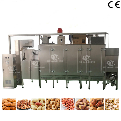 Harga yang bagus Panggang Kacang Berkelanjutan Kapasitas Besar Dengan Kecepatan Konveyor yang Dapat Disesuaikan Mendukung Pemanasan Listrik Dan Gas on line