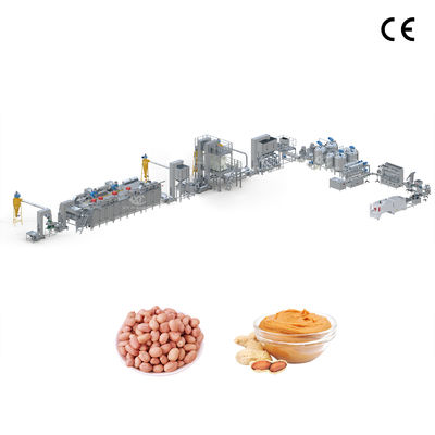 Harga yang bagus Jalur Produksi Pasta Kacang Kacang / Jam Kasu / Mentega Almond Otomatis dengan Penggilingan Dua Tahap dan Kontrol PLC on line
