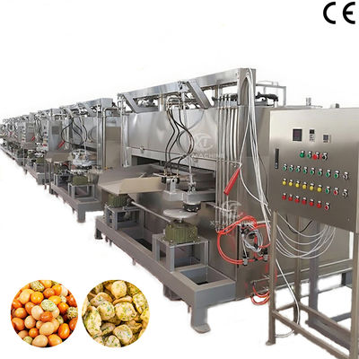 Harga yang bagus Mesin Panggang Kacang Berlapis 100kg/jam dengan Kontrol PLC untuk Pengolahan Kacang on line