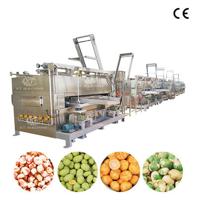Harga yang bagus 304 Stainless Steel Coated Nuts Swing Roaster dengan Kapasitas 50-100kg/h Flat Oven untuk pengolahan kacang industri on line