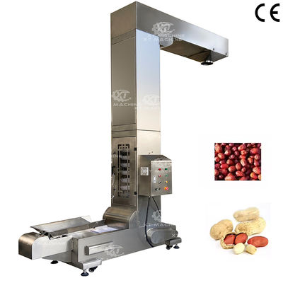 Konveyor Elevator Tipe Z Stainless Steel SS304 Food Grade untuk Transfer Vertikal Buah-buahan Sayuran Biji-bijian Kacang-kacangan
