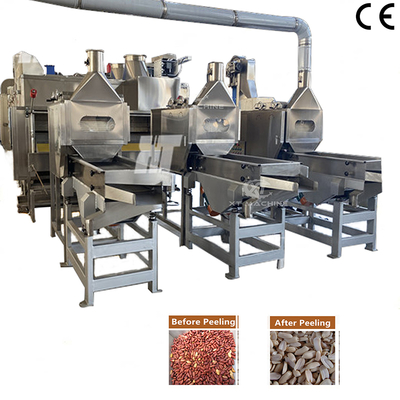Harga yang bagus 600-800kg/h Peanut Blanching Machine with 98-99% Peeling Rate on line