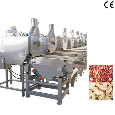 Harga yang bagus Stainless Steel 304 Peanut Slitting and Blanching Machine for Blanched Peanut Output in Food Application on line