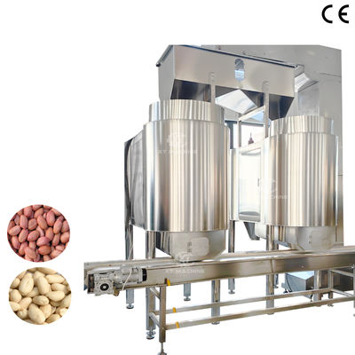 Harga yang bagus Mesin Penghapus Kulit Kacang Merah Otomatis Mesin Pengupas Kacang dengan Sistem Kontrol PLC on line