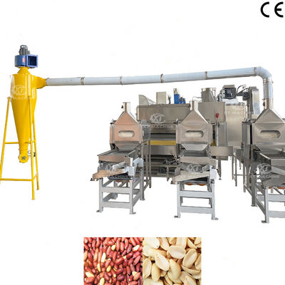 Harga yang bagus Kualitas tinggi 500-1000kg/jam SUS304 Mesin Pemotong dan Blanching Kacang untuk Peralatan Pengolahan Kacang on line