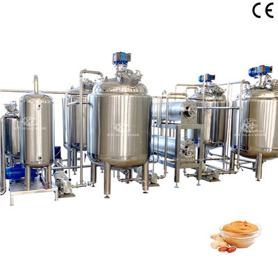 Harga yang bagus Tangki Pencampur/Pendingin Selai Kacang SS304 dengan Penghilangan Gas untuk Tangki Pencampur Pemanas dan Isolasi Pengemulsi Industri on line