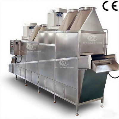 Harga yang bagus 500kg/jam Kacang Mesin pendingin makanan panggang Kacang pendingin Conveyor Sistem Untuk Kacang almond Kacang Macadamia on line