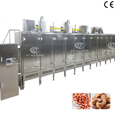 Harga yang bagus Grade makanan 304 stainless steel continuous belt nut roaster 2000kg/h on line