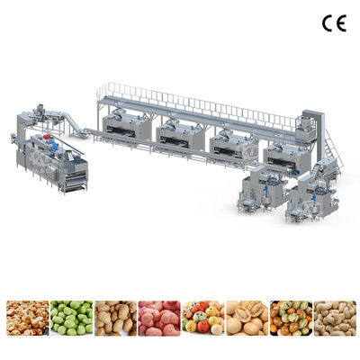 Harga yang bagus Línea totalmente automática de recubrimiento y tostado de cacahuete con miel, mesin recubridora untuk kacang-kacangan rasa kacang-kacangan dan almond on line