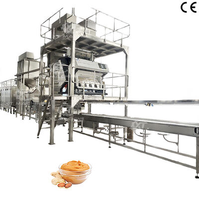 Harga yang bagus Mesin produksi mentega kacang almond dengan kontrol PLC on line