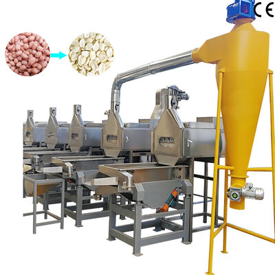Harga yang bagus 500-1000kg/h Peanut Cutting and Blanching Machine Split Nut Blanching Machine With CE Certification on line