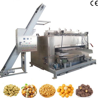Harga yang bagus Mesin Pemanggang Kacang Ayun Baja Tahan Karat 304 100kg/jam dengan Oven Kacang 220V/380V untuk Pabrik Pengolahan Kacang on line