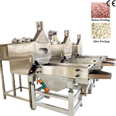 Harga yang bagus SS304 Split Peanut Kernel Blanching Machine dengan 500kg/h-1000kg/h untuk pabrik pengolahan makanan on line