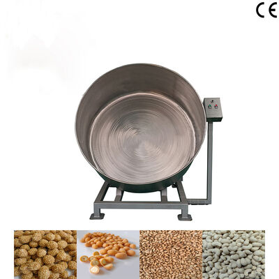 Harga yang bagus Máquina recubridora por lotes gran diámetro 35-40kg/lot para cacahuetes recubiertos fríos sabor barbacoa y almendras wasabi on line